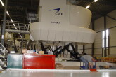 Hydraulic contruction flight simulator